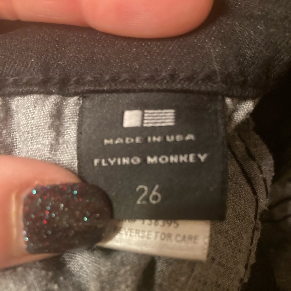 Flying Monkey High Rise Black Jeans - Picture 3 of 4